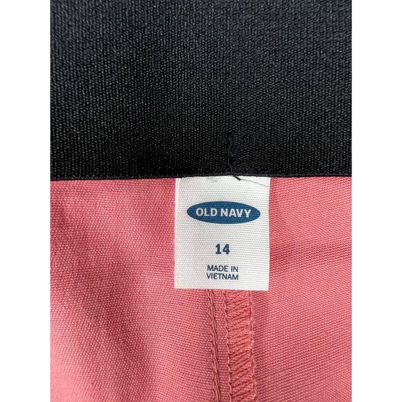 Old Navy Womens Pink Slim Ankle Pants Pull On Size 14 - Picture 6 of 9